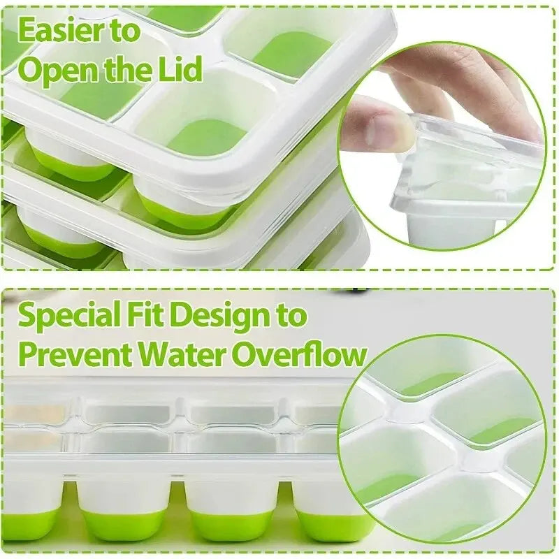 14-Grid Silicone Ice Cube Tray